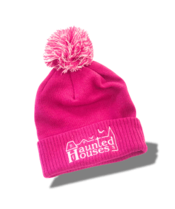 Haunted Houses Bobble Hat - Pink 2021 Logo