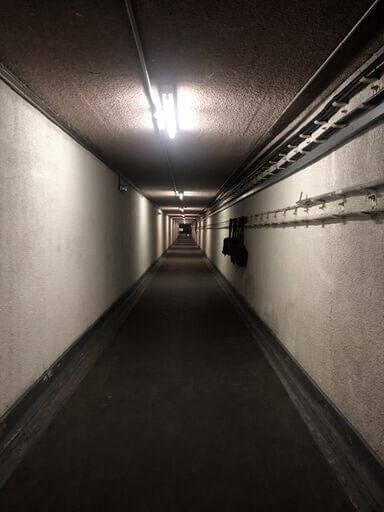 Long corridor of the Kelvedon Hatch, Essesx Ghost Hunt
