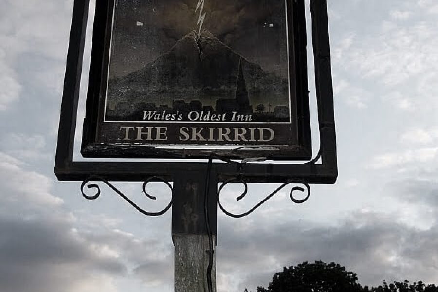 Skirrid Inn sign